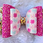 Pink and gold clovers