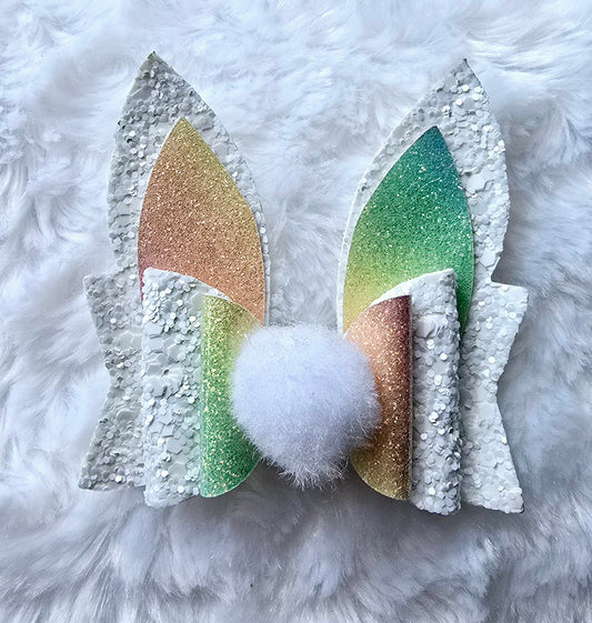 Rainbow bunny ears