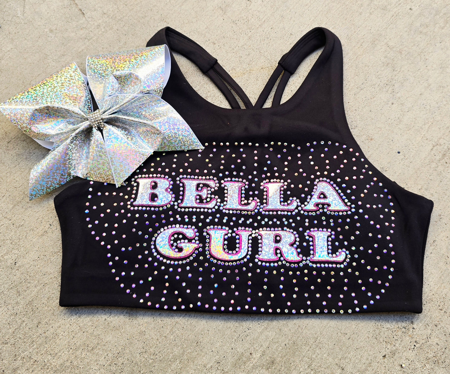 Rhinestone sports Bra