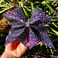 Purple Cheetah Cheer Bow