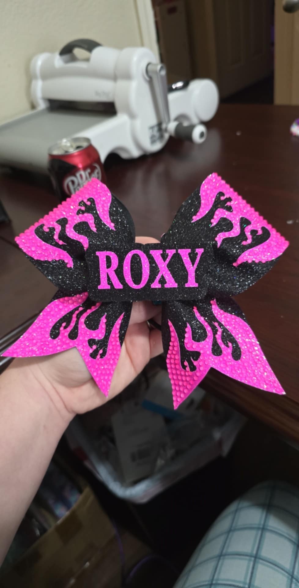 FIRE cheer bow