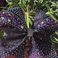Purple Cheetah Cheer Bow
